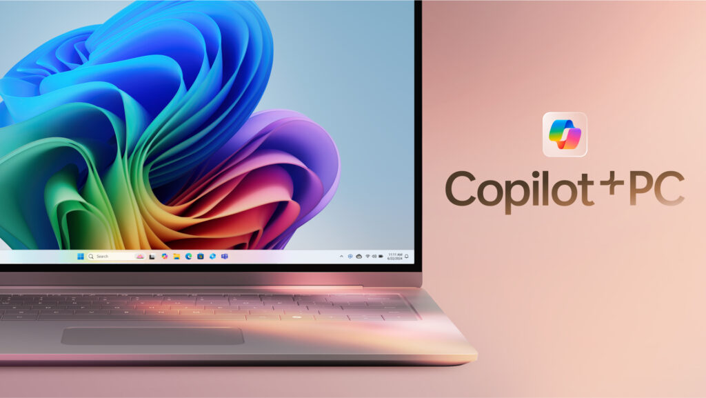 Windows 11 Copilot interface on a laptop screen, highlighting energy-saving features