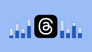 Connor Hayes presenting a webinar on Threads, with graphics showing generative AI, social media icons, and emerging platform trends.